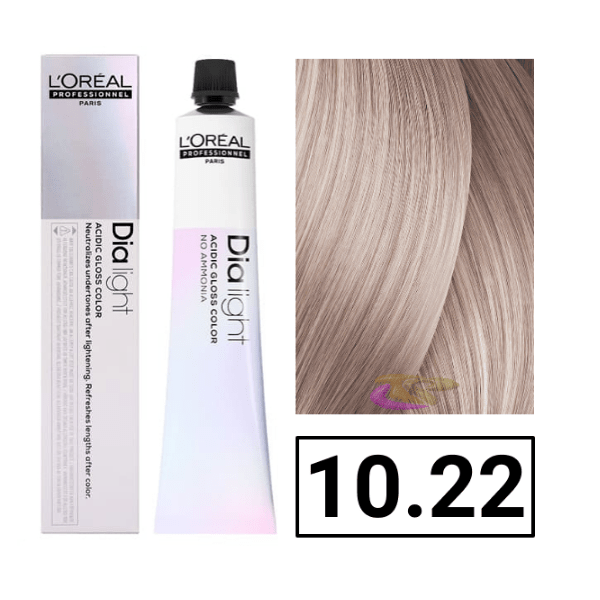 L`Oréal - Coloración DIALIGHT 10.22 Milkshake Rubio Platino Irisado Intenso sin amoniaco 50 ml