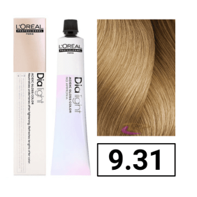 L`Oréal - Coloración DIALIGHT 9.31 Rubio Muy Claro Dorado Ceniza sin amoniaco 50 ml