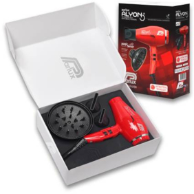 Parlux - Secador ALYON Rojo 2250 watios + Difusor Magic Sense