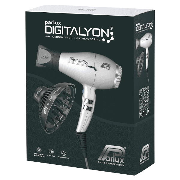 Parlux - Secador DIGITALYON Plata 2400 watios + Difusor Magic Sense