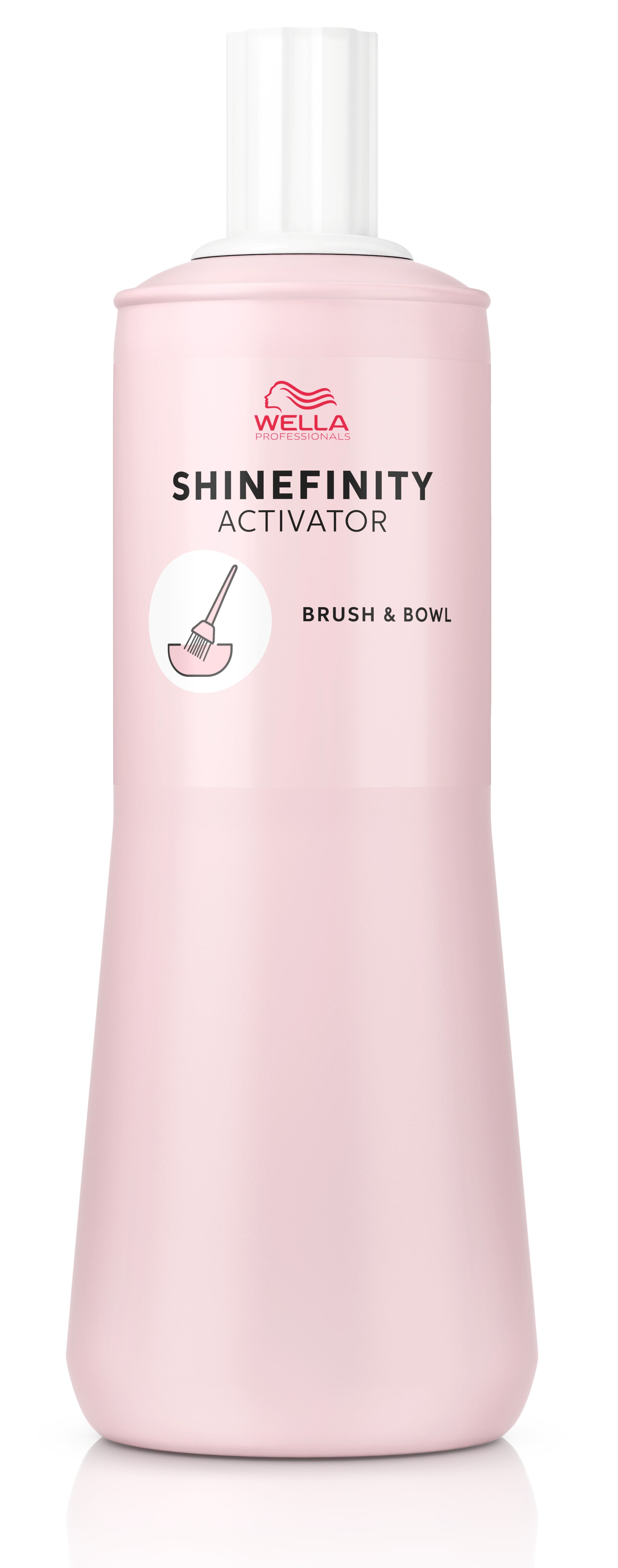 Wella - Loción activadora Shinefinity Brush & Bowl 7 volúmenes (2%) 1000 ml