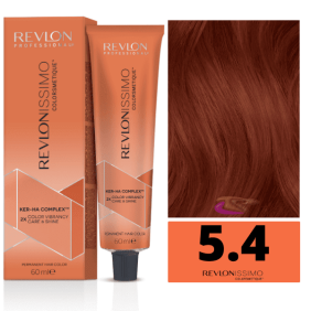 Revlon - Tinte Revlonissimo Colorsmetique 5.4 Castaño Claro Cobrizo 60 ml (Ker-Ha Complex)