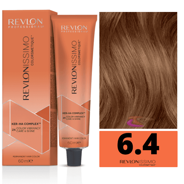 Revlon - Tinte Revlonissimo Colorsmetique 6.4 Rubio Oscuro Cobrizo 60 ml (Ker-Ha Complex)