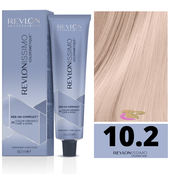 Revlon - Tinte Revlonissimo Colorsmetique 10.2 Rubio Clarísimo Irisado 60 ml (Ker-Ha Complex)