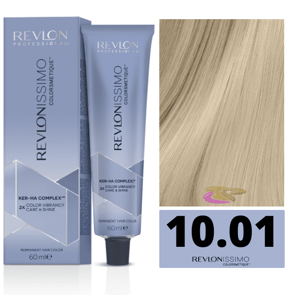 Revlon - Tinte Revlonissimo Colorsmetique 10.01 Rubio Clarísimo Natural Ceniza 60 ml (Ker-Ha Complex)