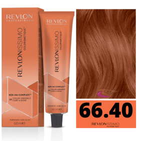 Revlon - Tinte Revlonissimo Colorsmetique 66.40 Rubio Oscuro Cobrizo Intenso 60 ml (Ker-Ha Complex)