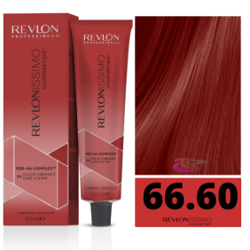 Revlon - Tinte Revlonissimo Colorsmetique 66.60 Rubio Oscuro Rojo Intenso 60 ml (Ker-Ha Complex)
