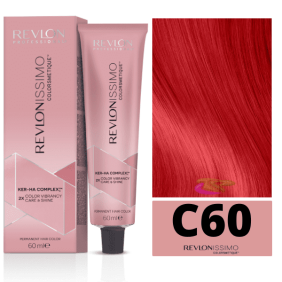 Revlon - Tinte Revlonissimo Cromatics C60 Rojo Fuego 60 ml (Vegano)