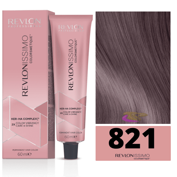 Revlon - Tinte Revlonissimo Colorsmetique Satinescent 821 Malva Escarchado 60 ml (Ker-Ha Complex)