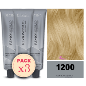 Revlon - Pack 3 Tintes REVLONISSIMO COLORSMETIQUE 1200 Natural 60 ml (Ker-Ha Complex)