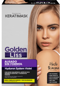 Be Natural - Kit Alisado Brasileño KERATIMASK GOLDEN LISS especial rubios (sin formol) 150 ml