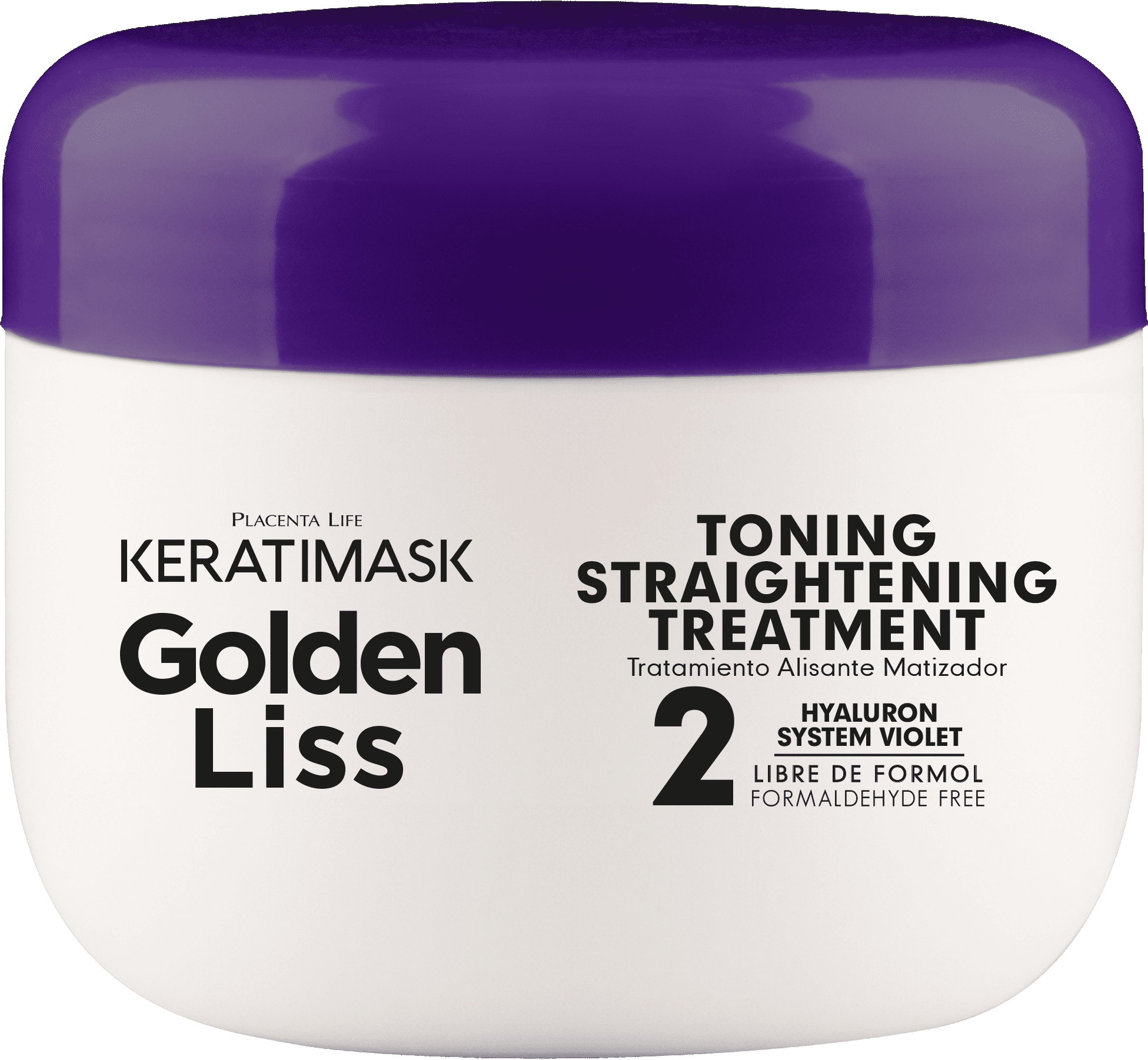 Be Natural - Kit Alisado Brasileño KERATIMASK GOLDEN LISS especial rubios (sin formol) 150 ml