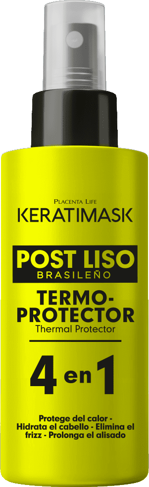 Be Natural - Kit Post Alisado KERATIMASK con ácido hialurónico y keratina (Champú 250 ml + Acondicionador 250 ml + Termoprotector 50 ml)