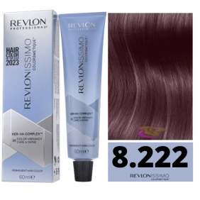 Revlon - Tinte Revlonissimo Colorsmetique 8.222 Rubio Claro Malva Virtual 60 ml (Ker-Ha Complex)