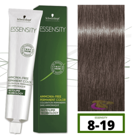 Schwarzkopf - Tinte ESSENSITY Sin Amoniaco Cedro 8-19 Rubio Claro Ceniza Violeta 60 ml 