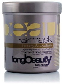 Beauty - Mascarilla MIEL Y JALEA REAL para cabello débil y sin brillo 1000 ml