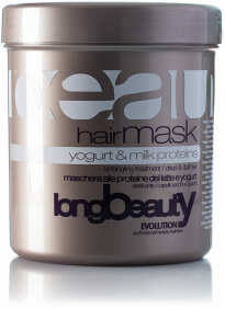 Beauty - Mascarilla YOGUR Y LECHE para cabellos secos y opacos 1000 ml
