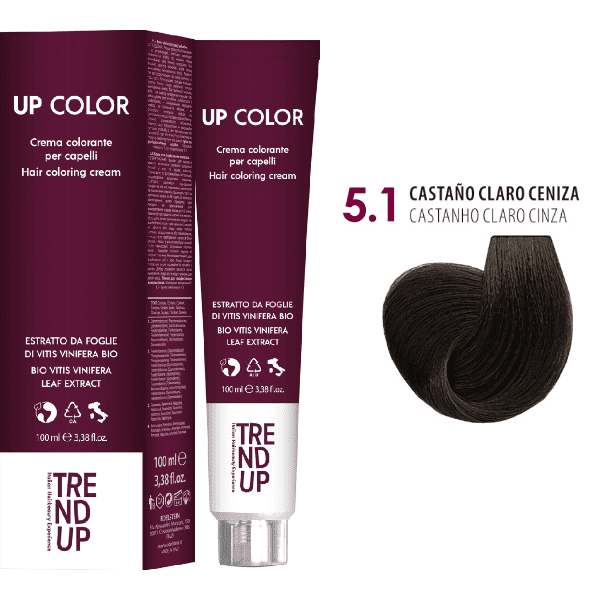 Trend Up - Tinte UP COLOR 5.1 Castaño Claro Ceniza 100 ml