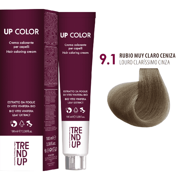 Trend Up - Tinte UP COLOR 9.1 Rubio Muy Claro Ceniza 100 ml