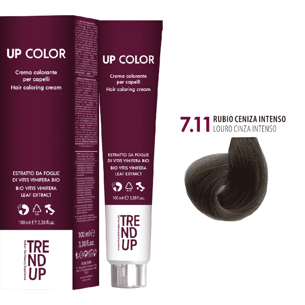 Trend Up - Tinte UP COLOR 7.11 Rubio Ceniza Intenso 100 ml