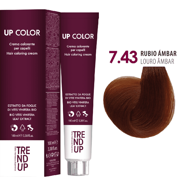 Trend Up - Tinte UP COLOR 7.43 Rubio Ámbar 100 ml