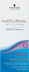 Schwarzkopf Profesional - KIT Permanente Natural Styling GLAMOUR WAVE nº0 (cabellos resistentes) 180 ml
