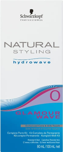 Schwarzkopf Profesional - KIT Permanente Natural Styling GLAMOUR WAVE nº0 (cabellos resistentes) 180 ml