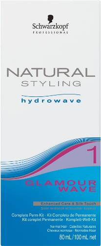 Schwarzkopf Profesional - KIT Permanente Natural Styling GLAMOUR WAVE nº1 (cabellos naturales) 180 ml