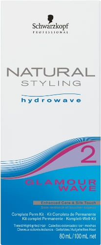 Schwarzkopf Profesional - KIT Permanente Natural Styling GLAMOUR WAVE nº2 (cabellos coloreados o con mechas) 180 ml