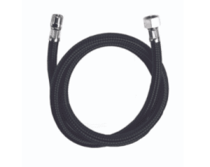 Eurostil - Tubo flexible Nylon ducha Negro 