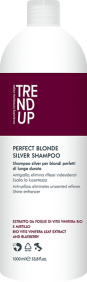 Trend Up - Champú PERFECT BLONDE para cabellos rubios, blancos, decolorados o grises 1000 ml