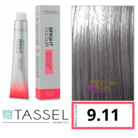 Tassel - Tinte BRIGHT COLOUR con Argán y Keratina Nº 9.11 RUBIO MUY CLARO CENIZA INTENSO 100 ml (08028)