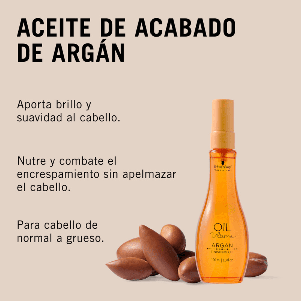 Schwarzkopf - Aceite OIL ULTIME de ARGÁN para cabello normal a grueso 100 ml
