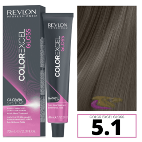Revlon - Baño COLOR EXCEL GLOSS 5.1 Cool Steel (sin amoniaco) 70 ml