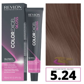 Revlon - Baño COLOR EXCEL GLOSS 5.24 Chocolate Glace (sin amoniaco) 70 ml