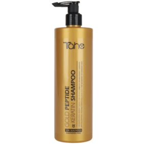 Tahe - Champú Sin Sulfatos GOLD PEPTIDE KERATIN cabellos sensibilizados y dañados 500 ml