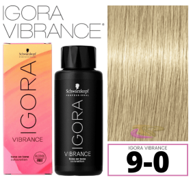 Schwarzkopf - Tinte Igora Vibrance 9-0 Rubio Muy Claro Natural 60 ml (demipermanente)