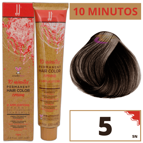 JJ`s - Tinte 10 MINUTOS Nº 5 Castaño Claro (5N) 100 ml