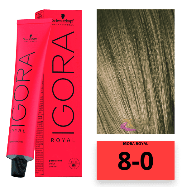 Schwarzkopf - Tinte Igora Royal 8/0 Rubio Claro 60 ml 