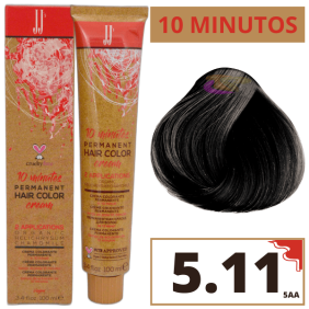 JJ`s - Tinte 10 MINUTOS Nº 5.11 Castaño Claro Ceniza Intenso (5AA) 100 ml