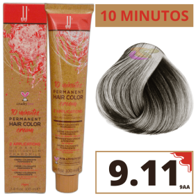 JJ`s - Tinte 10 MINUTOS Nº 9.11 Rubio Muy Claro Ceniza Intenso (9AA) 100 ml