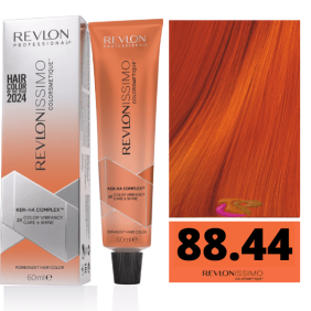 Revlon - Tinte Revlonissimo Colorsmetique 88.44 Rubio Cobrizo Eléctrico 60 ml (Ker-Ha Complex)