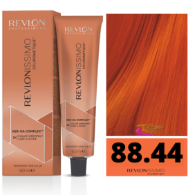 Revlon - Tinte Revlonissimo Colorsmetique 88.44 Rubio Claro Cobrizo Intenso 60 ml (Ker-Ha Complex)