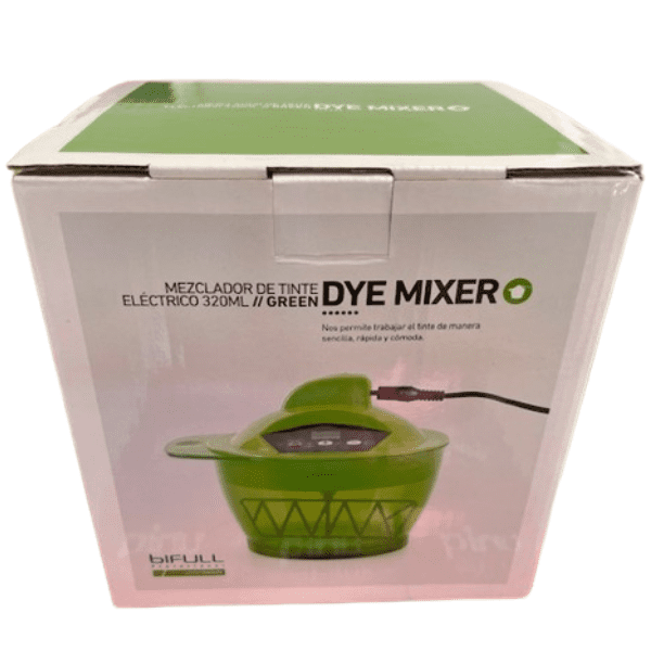 Bifull - Mezclador de tinte eléctrico recargable Dye Mixer VERDE 320 ml