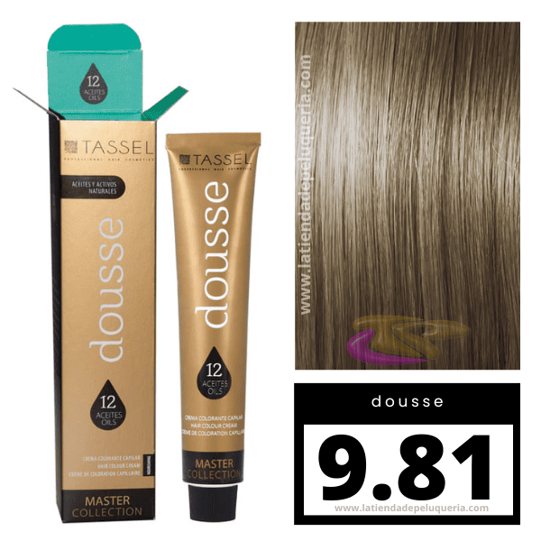 Tassel - Tinte DOUSSE Nº 9.81 RUBIO EXTRA CLARO MARRÓN CENIZA 100 ml (07837)