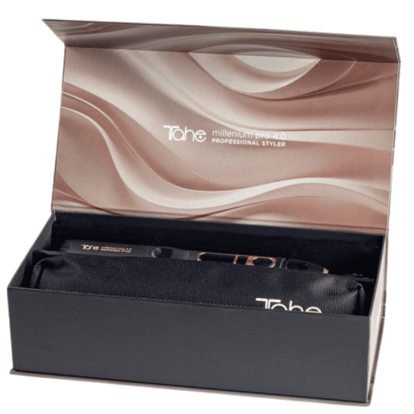 Tahe - Plancha de pelo iónica MILLENIUM PRO 4.0 + Neceser