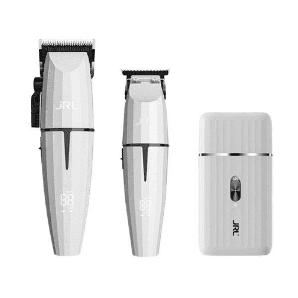 JRL - KIT 2 ONYX CLIPPER + ONYX TRIMMER + ONYX SHAVER PRO BLANCO