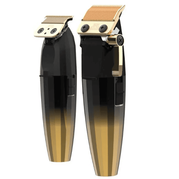 JRL - COMBO 2 Máquinas Cortapelo GOLD 2020C-G (grande) y 2020T-G (detailer) + Base de Carga