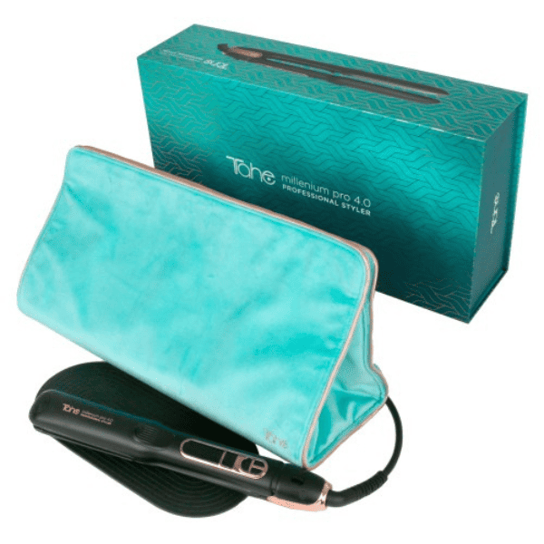 Tahe - Plancha de pelo iónica MILLENIUM PRO 4.0 + Neceser Edición Limitada Navidad
