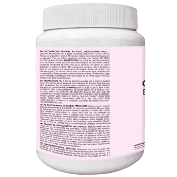 Anea Techline - Decoloración azul GRADUAL BLEACH Fórmula Vegana (Aclara hasta 7 tonos) 500 gr